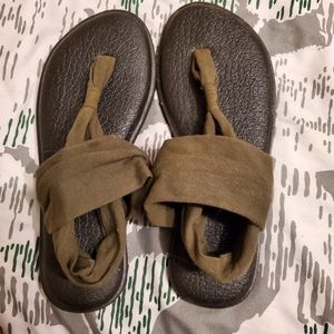 Sanuk Yoga Sandals W Size 8